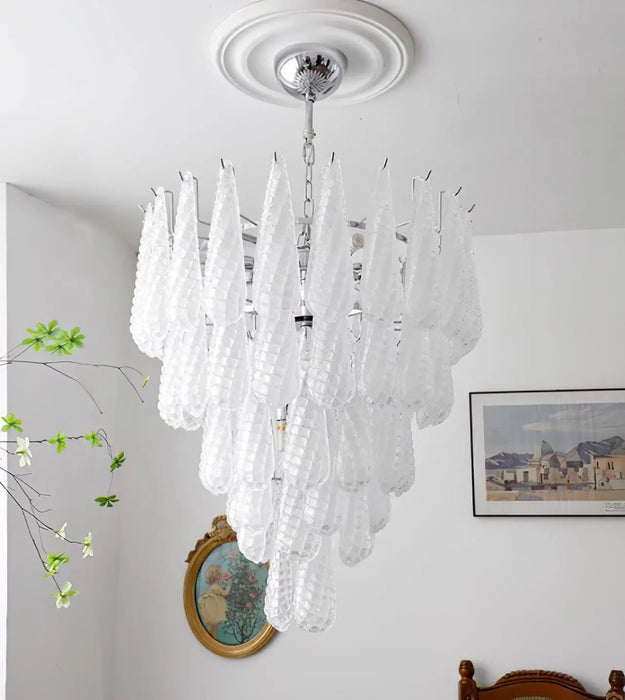 Grid Glass Waterfall Chandelier - Simprolos