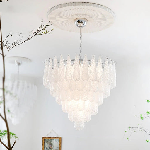 Grid Glass Waterfall Chandelier - Simprolos