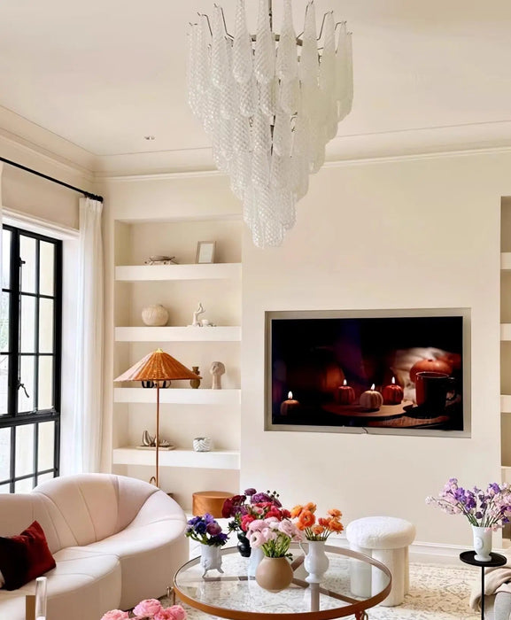 Grid Glass Waterfall Chandelier - Simprolos
