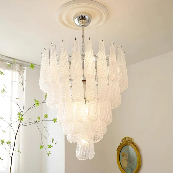 Grid Glass Waterfall Chandelier - Simprolos