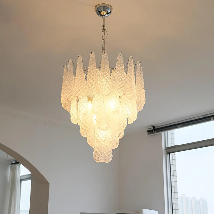 Grid Glass Waterfall Chandelier - Simprolos