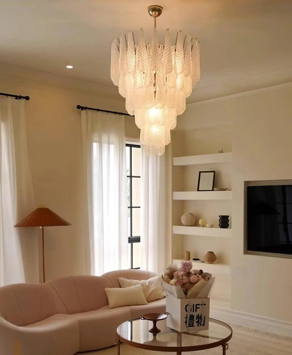 Grid Glass Waterfall Chandelier - Simprolos
