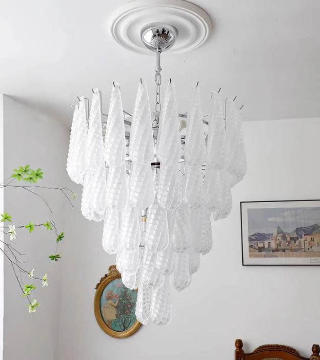 Grid Glass Waterfall Chandelier - Simprolos