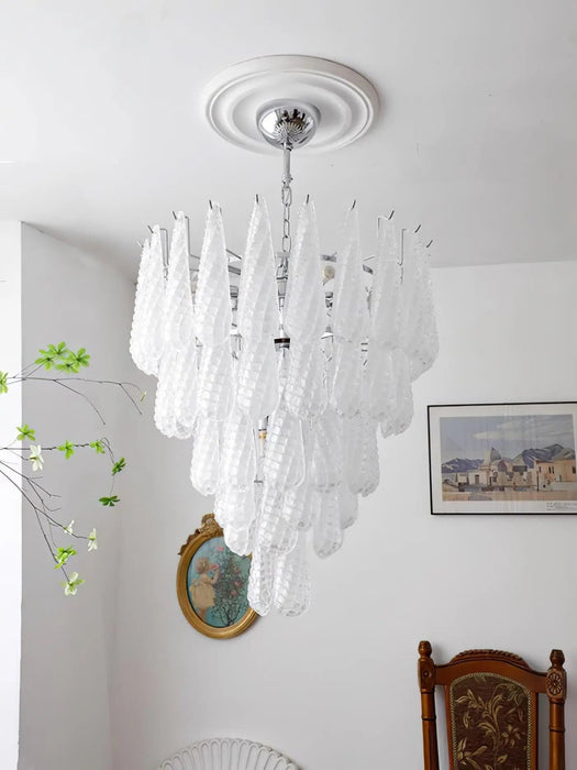 Grid Glass Waterfall Chandelier - Simprolos
