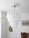 Grid Glass Waterfall Chandelier - Simprolos