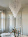 Grid Glass Waterfall Chandelier - Simprolos