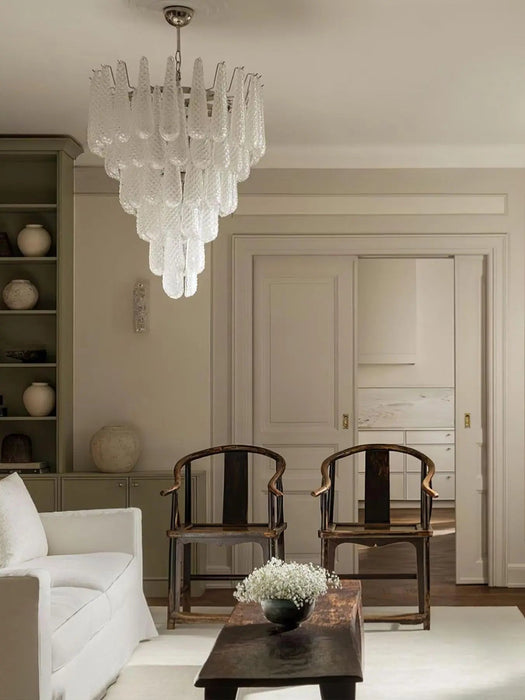 Grid Glass Waterfall Chandelier - Simprolos