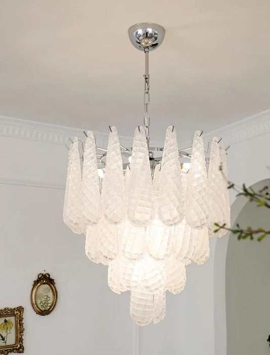 Grid Glass Waterfall Chandelier - Simprolos