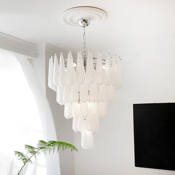 Grid Glass Waterfall Chandelier - Simprolos