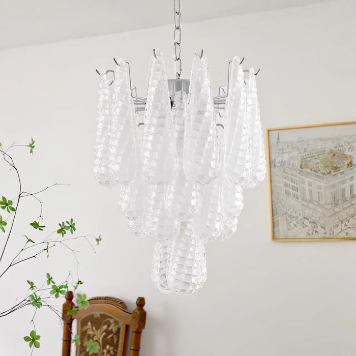Grid Glass Waterfall Chandelier - Simprolos