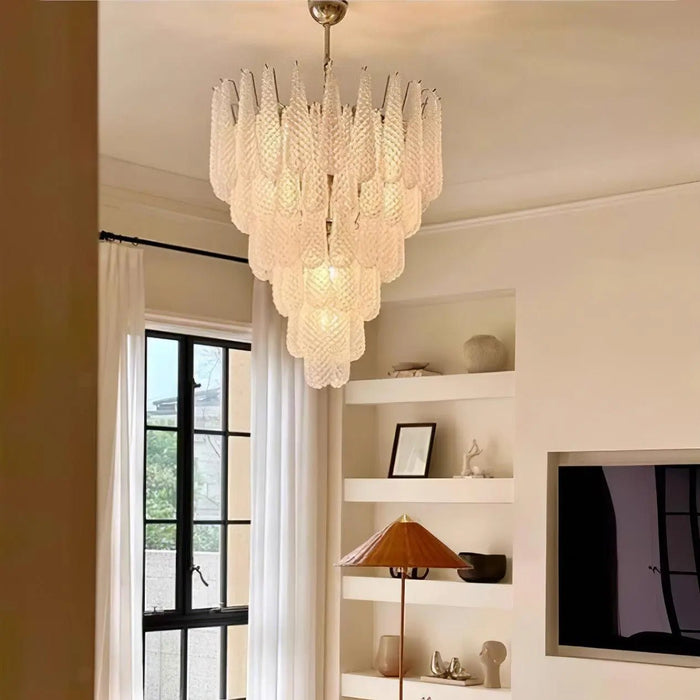 Grid Glass Waterfall Chandelier - Simprolos