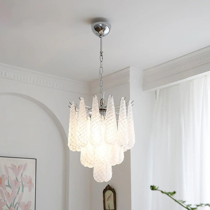 Grid Glass Waterfall Chandelier - Simprolos