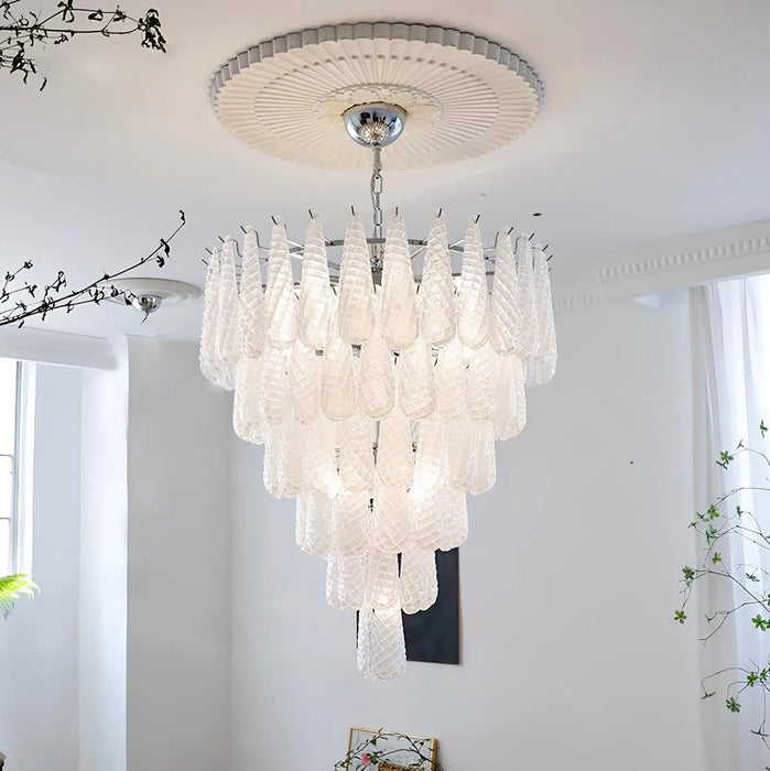 Grid Glass Waterfall Chandelier - Simprolos