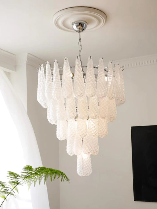 Grid Glass Waterfall Chandelier - Simprolos