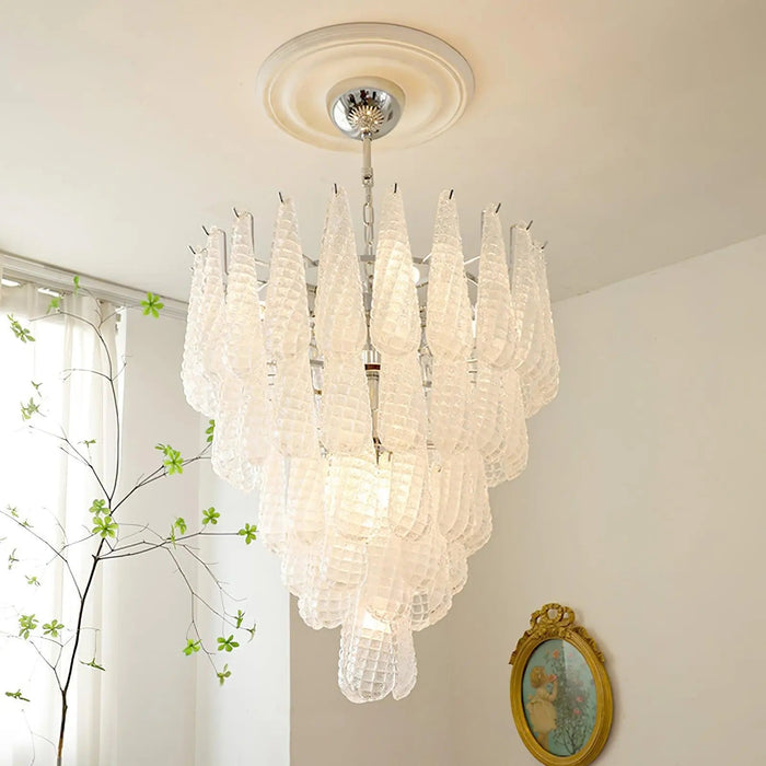 Grid Glass Waterfall Chandelier - Simprolos