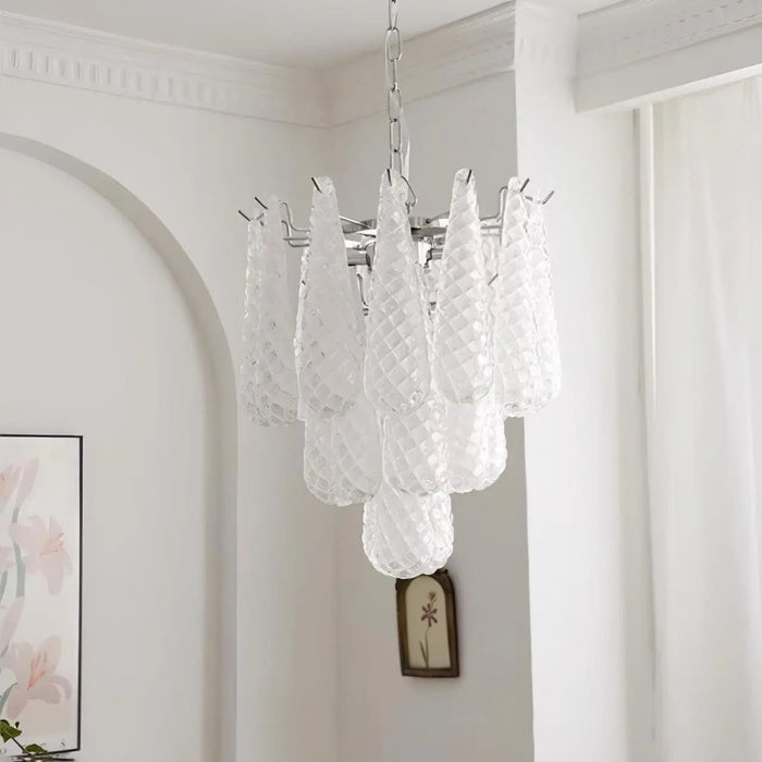 Grid Glass Waterfall Chandelier - Simprolos