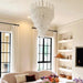 Grid Glass Waterfall Chandelier - Simprolos
