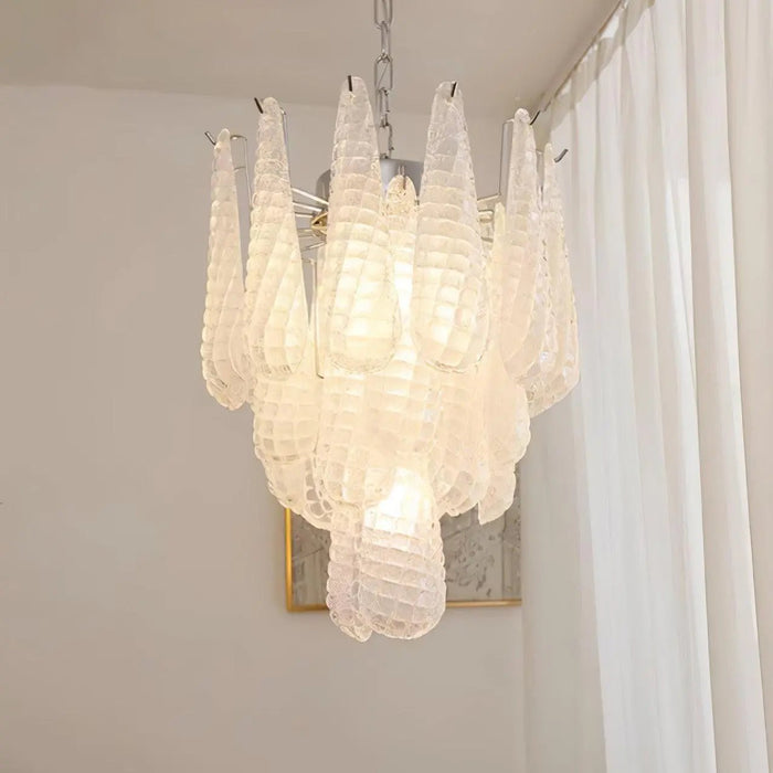 Grid Glass Waterfall Chandelier - Simprolos