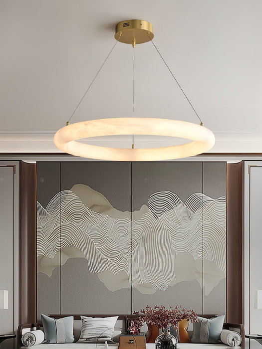 Halo di Pietra Alabaster Chandelier - Simprolos