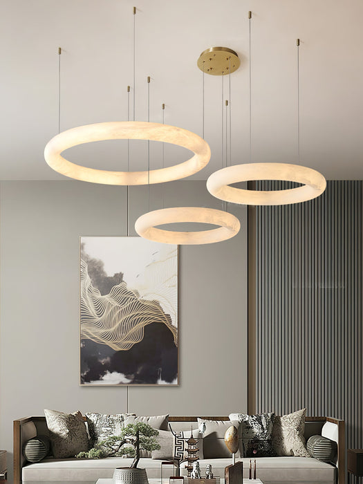 Halo di Pietra Alabaster Chandelier - Simprolos