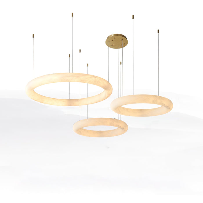 Halo di Pietra Alabaster Chandelier - Simprolos
