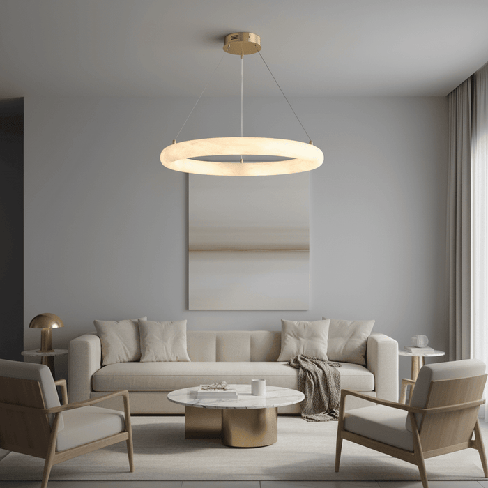 Halo di Pietra Alabaster Chandelier - Simprolos