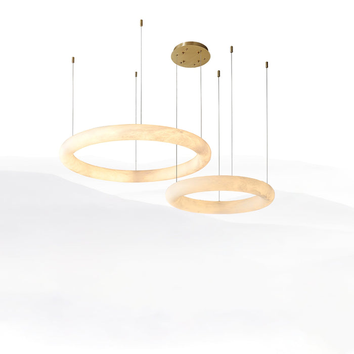Halo di Pietra Alabaster Chandelier - Simprolos