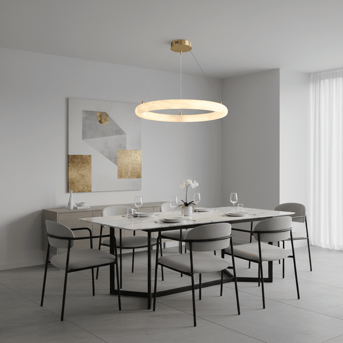 Halo di Pietra Alabaster Chandelier - Simprolos