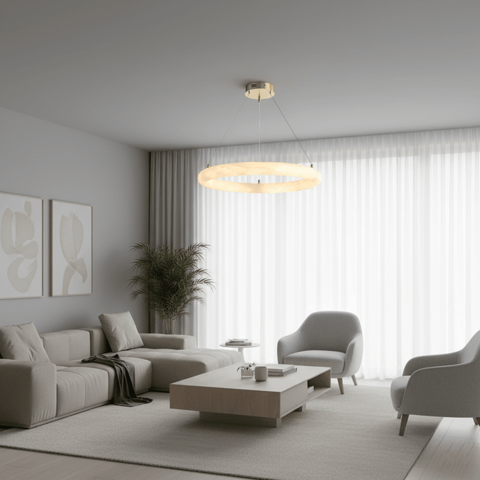 Halo di Pietra Alabaster Chandelier - Simprolos