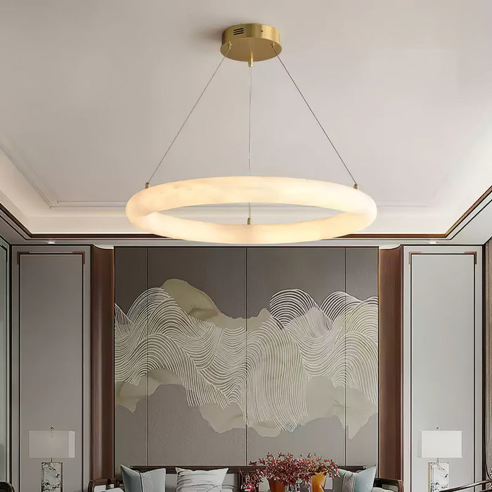 Halo di Pietra Alabaster Chandelier - Simprolos