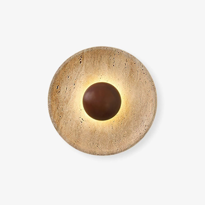 Halo Travertine Wall Light - Simprolos