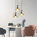 Handblown Stained Glass Orb Pendant Light Lampshade - Simprolos