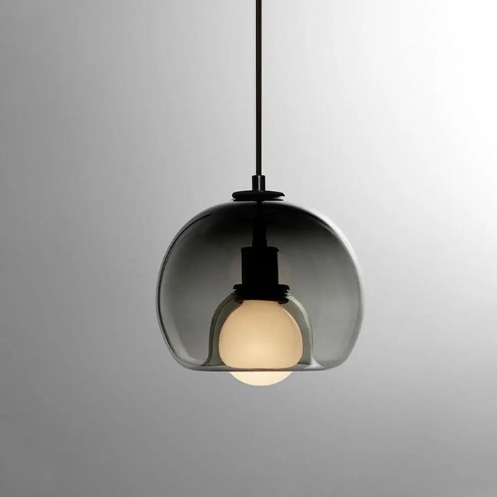 Handblown Stained Glass Orb Pendant Light Lampshade - Simprolos