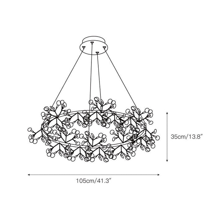 Heracleum Round Chandelier - Simprolos