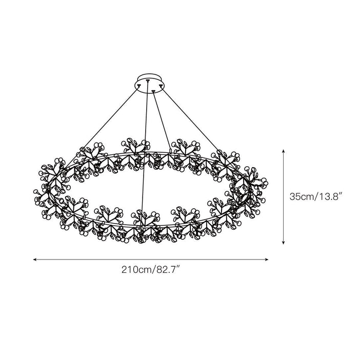 Heracleum Round Chandelier - Simprolos