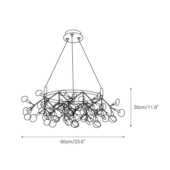 Heracleum Round Chandelier - Simprolos