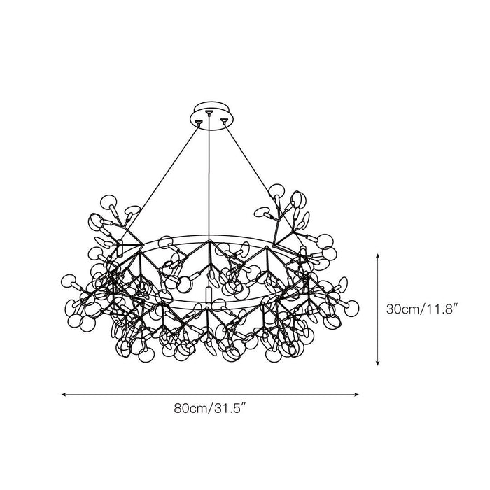 Heracleum Round Chandelier - Simprolos