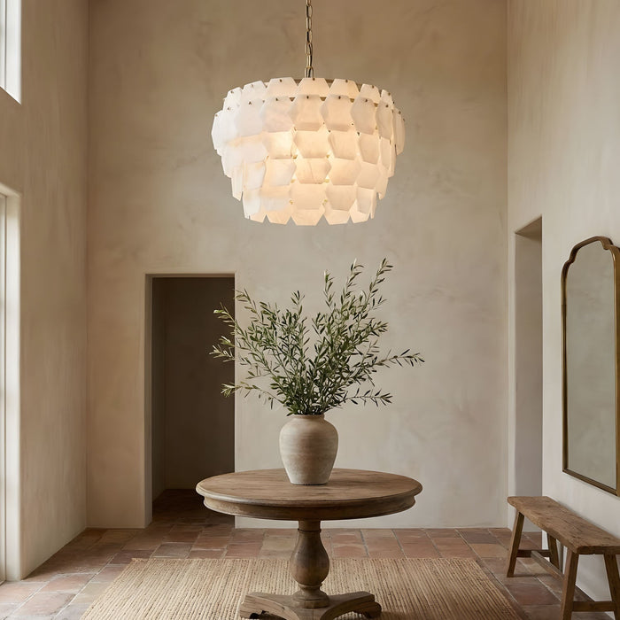 Hexa Cloud Alabaster Pendant Light - Simprolos