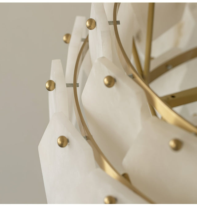 Hexa Cloud Alabaster Pendant Light - Simprolos