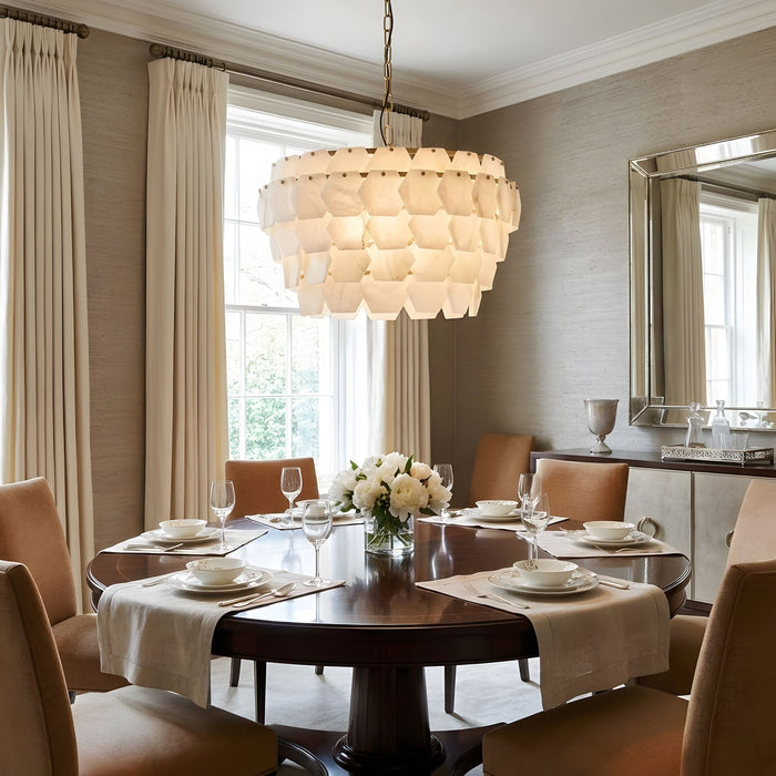 Hexa Cloud Alabaster Pendant Light - Simprolos