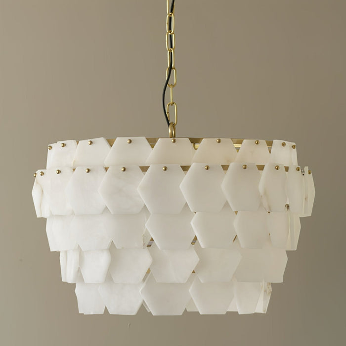 Hexa Cloud Alabaster Pendant Light - Simprolos