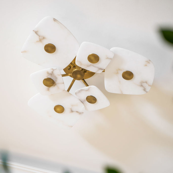Holmdel Alabaster Ceiling Lamp - Simprolos