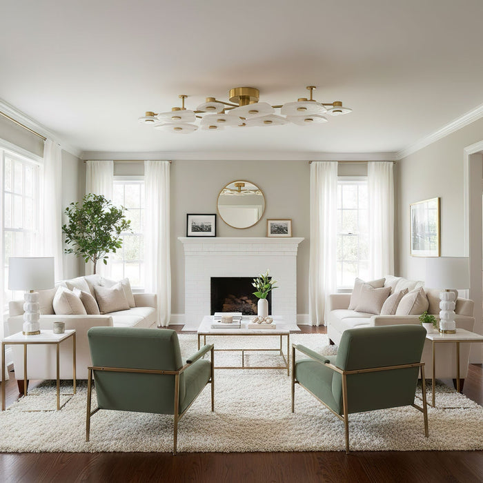 Holmdel Alabaster Ceiling Lamp - Simprolos