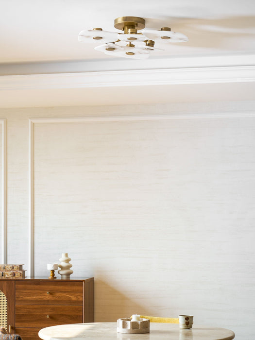 Holmdel Alabaster Ceiling Lamp - Simprolos