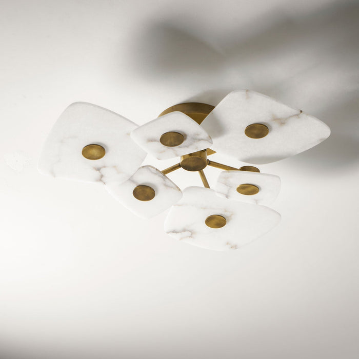 Holmdel Alabaster Ceiling Lamp - Simprolos
