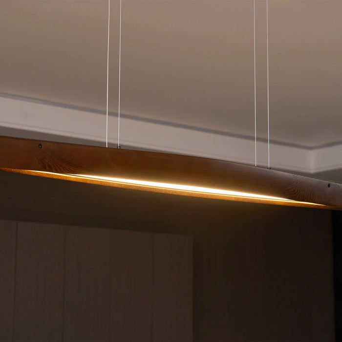 Horizon Linear Wood Pendant Lamp - Simprolos