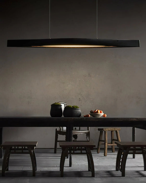 Horizon Linear Wood Pendant Lamp - Simprolos