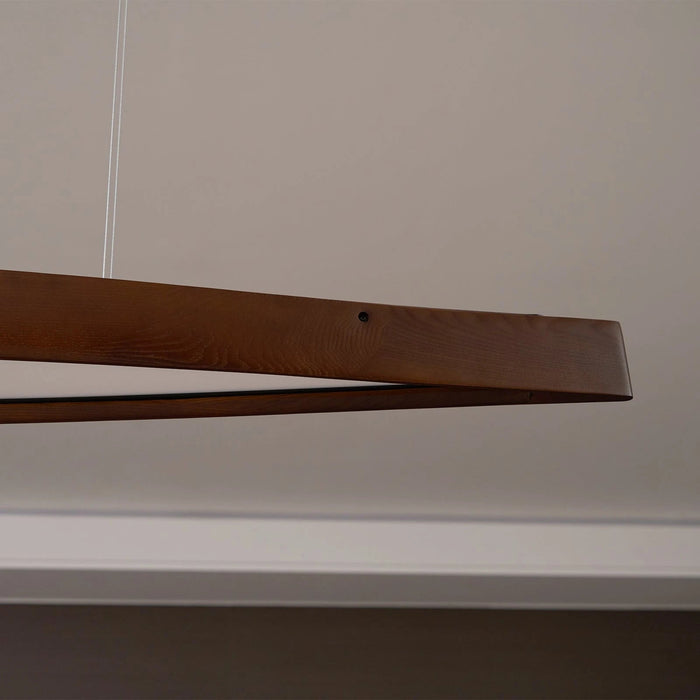 Horizon Linear Wood Pendant Lamp - Simprolos