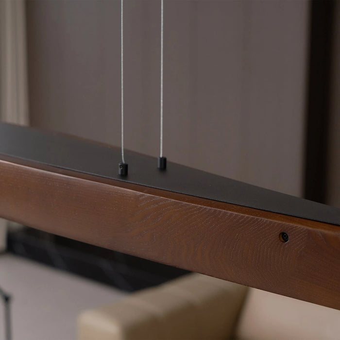 Horizon Linear Wood Pendant Lamp - Simprolos