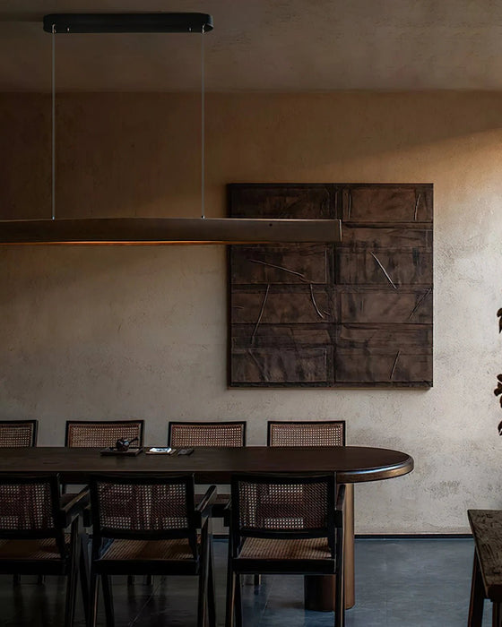 Horizon Linear Wood Pendant Lamp - Simprolos